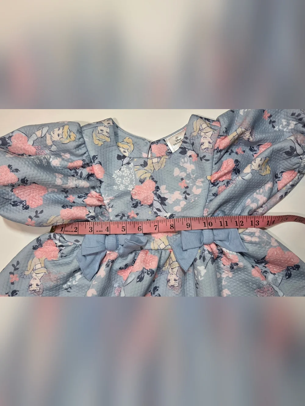 Disney Princess Cinderella Belle Party Dress Sz 6 Fancy Hybrid Apparel Bows